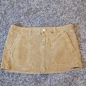 Aeropostale Tan Corduroy Mini Skirt